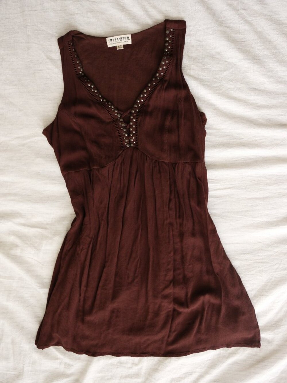 Idyllwind Winfrey Criss Cross Front Embellished Dress